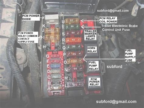 2010 ford f350 power distribution box|Ford power box under hood.